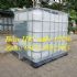 Bồn IBC có khung thép, thùng nhựa màu trắng 1000l, tack nhựa cũ, tank IBC mới