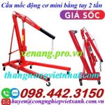 Cẩu mốc động cơ bằng tay 2 tấn - cẩu thủy lực mini bằng tay 2 tấn