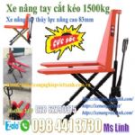 Ưu đãi cực sốc  XE NÂNG TAY CẮT KÉO 1500KG NÂNG CAO 83CM  - Xe nâng tay chữ X 1500kg - Xe nâng cây cảnh