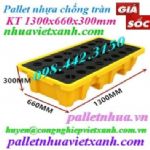 Pallet nhựa chống tràn dầu - hóa chất 2 phuy giá rẻ, siêu cạnh tranh call 0984423150 Huyền