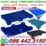 Pallet nhựa 1000x600x100mm - pallet nhựa kê hàng, lót sàn