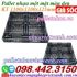 Pallet nhựa 1100x1000x125mm màu đen hàng mới