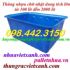Thùng nhựa chữ nhật dung tích lớn 100L đến 2000L