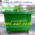 Xe rác 1000 lít - Thùng rác 1000 lít nhựa Composite 4 bánh xe giá sốc call 0984423150 – Huyền