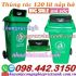 Thùng rác nhựa 120 lít nắp hở