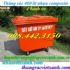 Thùng rác 480 lít nhựa composite - 4 bánh xe