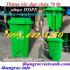 Thùng rác 70L đạp chân nhựa HDPE có bánh xe