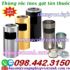 Thùng rác inox gạt tàn thuốc hình tròn KT 250x610mm - 300x610mm