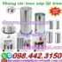 Thùng rác inox nắp lật hình tròn 250x610mm - 300x610mm - 380x730mm - 480x830mm