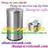 Thùng rác inox tròn nắp lật