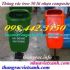 Thùng rác treo đơn nhựa composite chân sắt giá rẻ call 0984423150 – Huyền