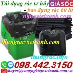 Túi đựng rác tự hủy màu đen 60 lít