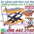 Xe nâng mặt bàn con lăn 350kg nâng cao 1.5 mét