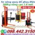 Xe nâng quay đổ phuy điện 500kg nâng cao 1.6 mét