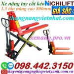 Khuyến mãi sốc - xe nâng tay cắt kéo HL1.5T - 1.5 tấn nâng cao 800mm call/zalo 0984423150 Huyền