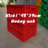 Thùng nhựa nguyên sinh màu xanh dương, địa chỉ bán thùng nhựa đặc, thùng cao 39