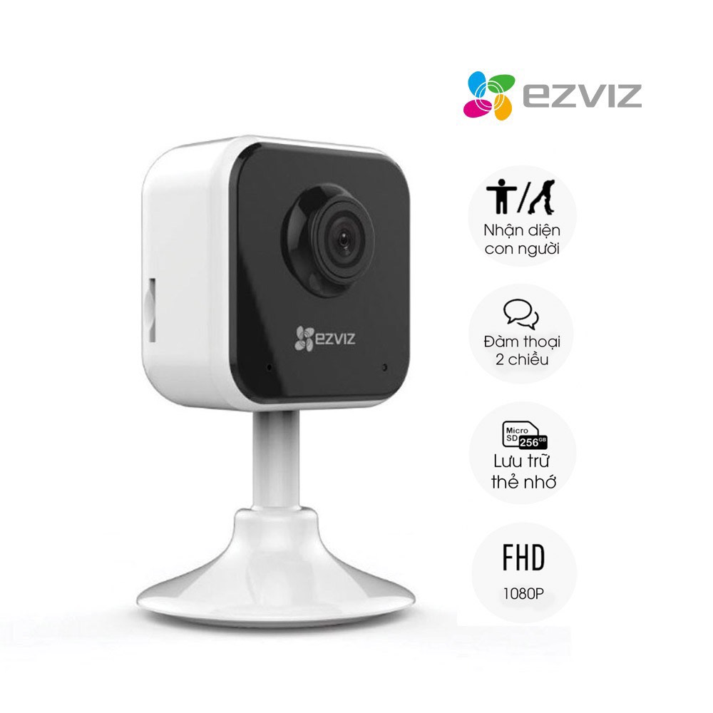 Camera Ezviz CS-H1C-2MP, IP WiFi Trong Nhà 1080P, HN 10m, H.264, Chuẩn cắm Type-C