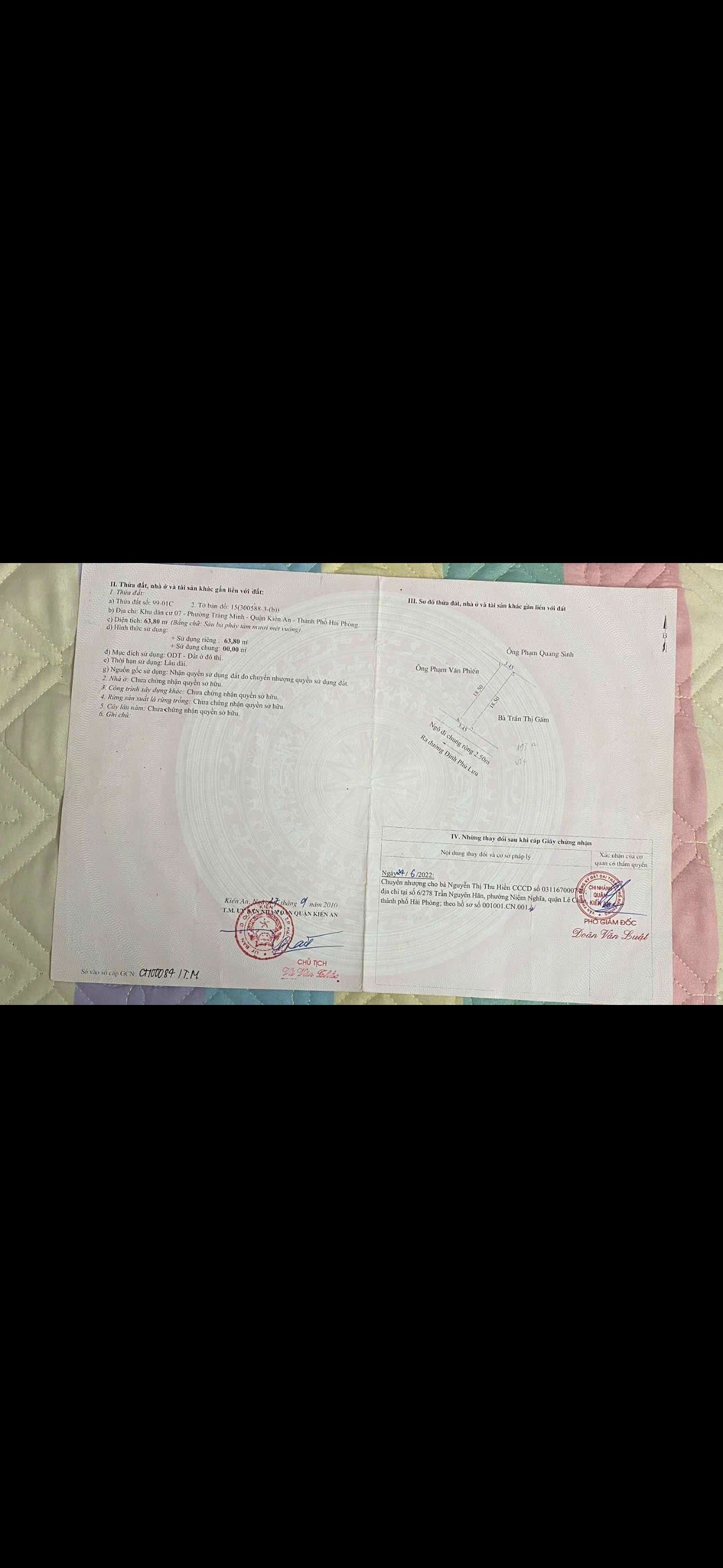 Bán đất đẹp Tràng Minh Phù Lưu KIến An Hải Phòng